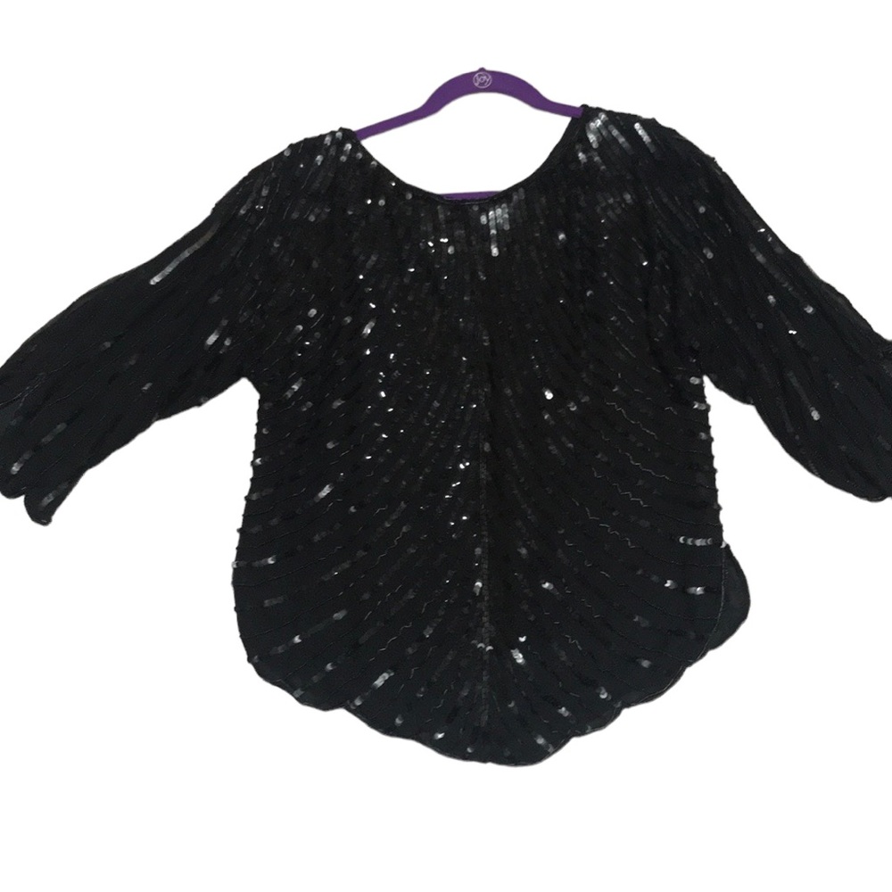 New Years gala 🎉🥳 Pure silk sequins top